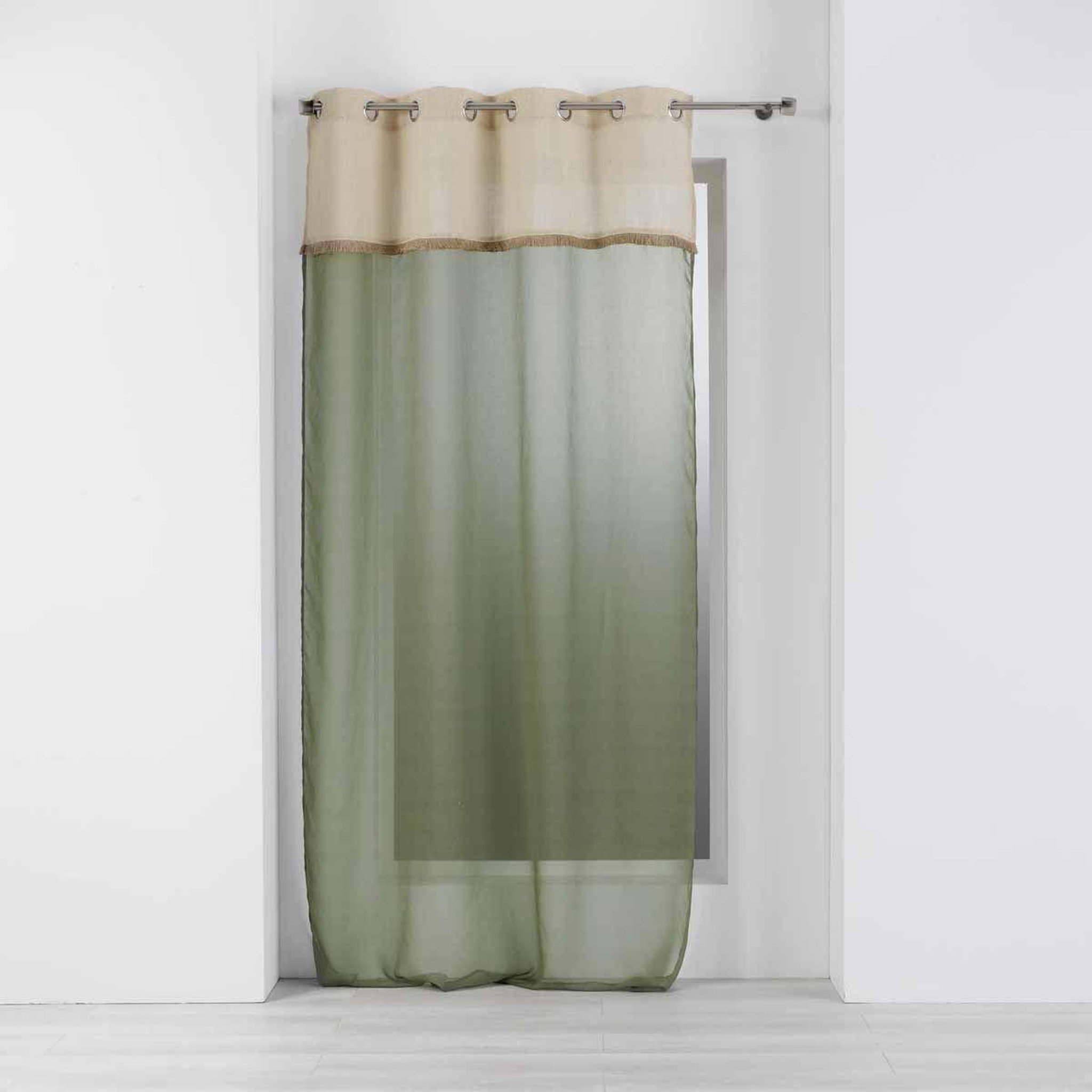 Douceur d'Intérieur Rideau voilage à œillets  greenybel  140x240cm vert