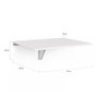 Voir la diapositive 6 : ID MARKET Table murale EXPRESS rabattable 2 personnes blanc L. 70 cm