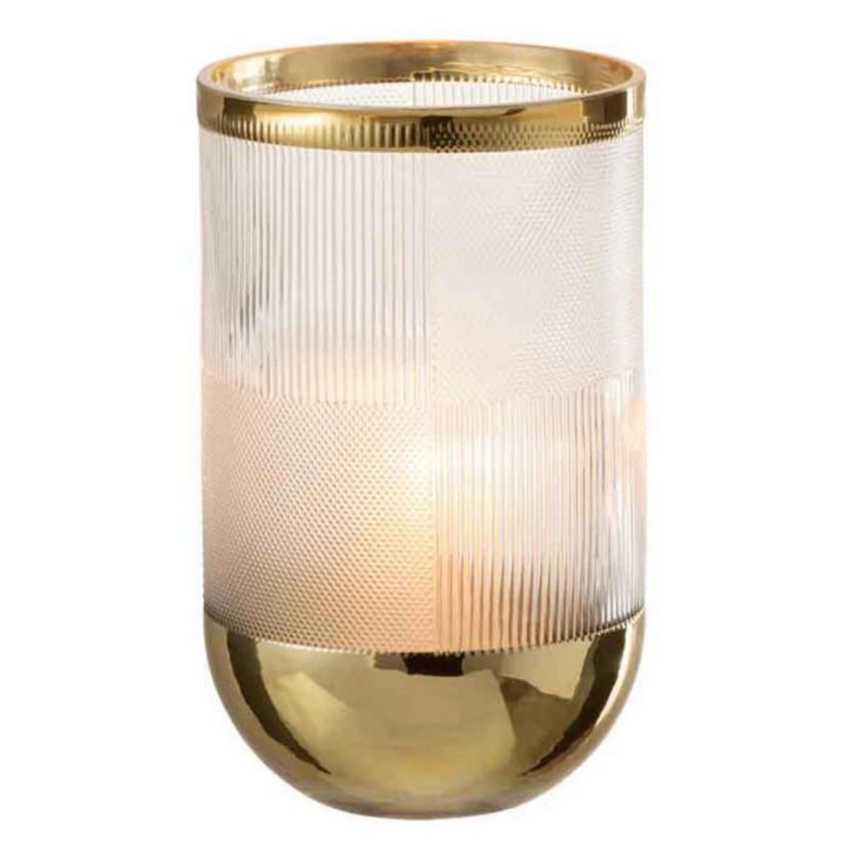 Paris Prix Vase Design  Sucomba  21cm Transparent & Or