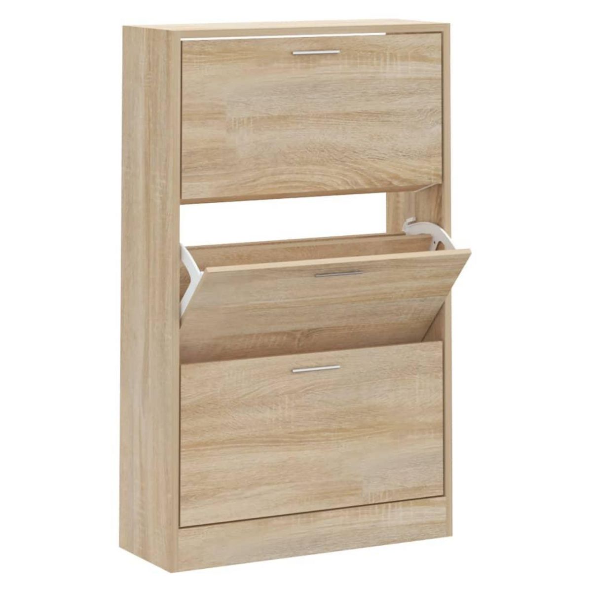 VIDAXL Armoire a chaussures Chene sonoma 63x24x103cm Bois d'ingenierie