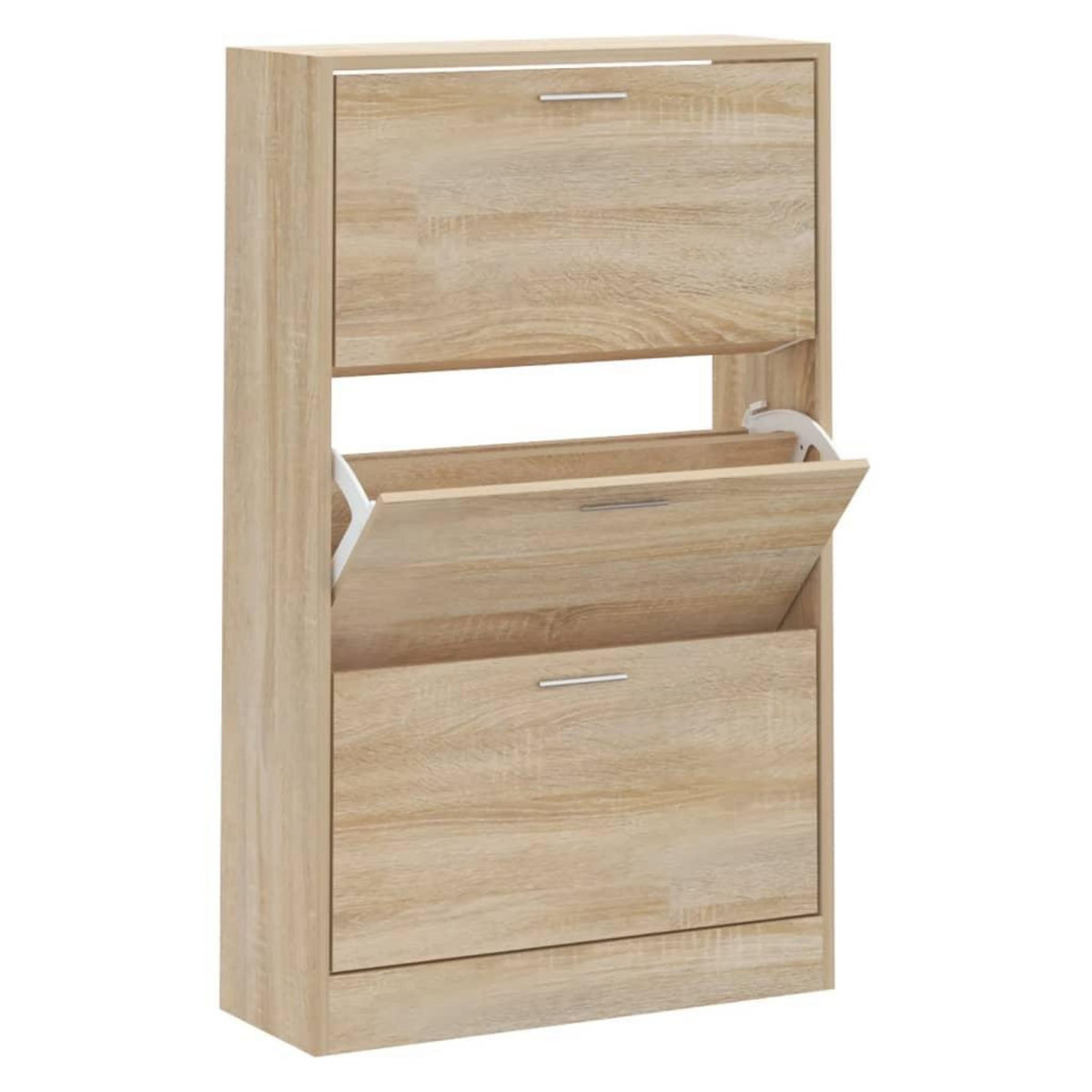 VIDAXL Armoire a chaussures Chene sonoma 63x24x103cm Bois d'ingenierie