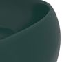Voir la diapositive 5 : VIDAXL Lavabo rond de luxe Vert fonce mat 40x15 cm Ceramique