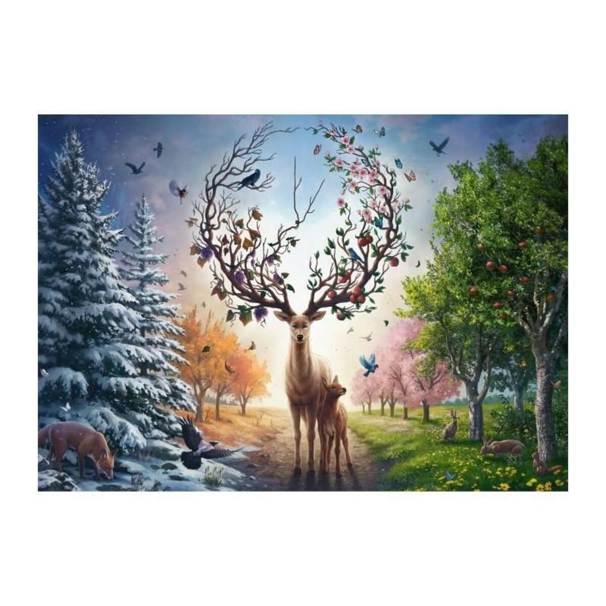 RAVENSBURGER Puzzle 1000pieces, Cerf Fantastique, Adultes&enfants des 14ans, Puzzle de qualité supérieure, 12001088, Edition 50 ans, Ravens