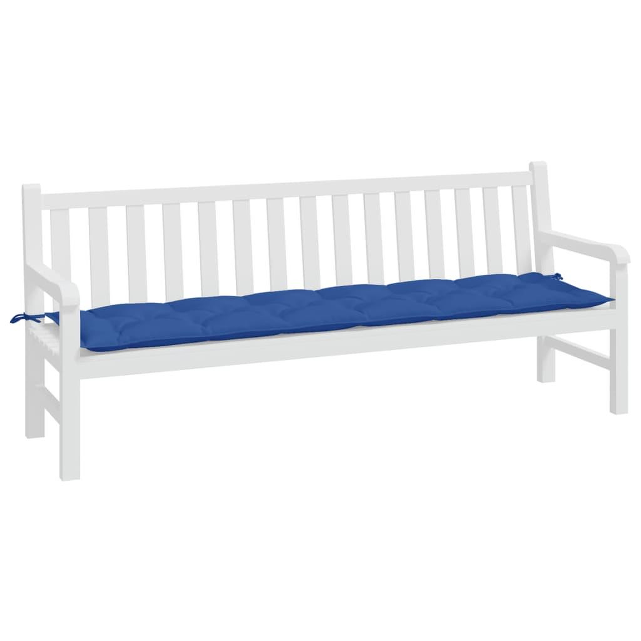 Voir la diapositive 3 : VIDAXL Coussin de banc de jardin bleu royal 200x50x7 cm tissu oxford