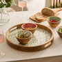 Voir la diapositive 2 : SECRET DE GOURMET Saladier en Bois  Inaya  19cm Vert Olive