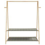 Voir la diapositive 4 : VIDAXL Porte vêtement avec étagères 132x45,5x150,5 cm bambou