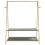 Voir la diapositive 4 : VIDAXL Porte vêtement avec étagères 132x45,5x150,5 cm bambou