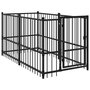 Voir la diapositive 2 : VIDAXL Chenil pour chien Noir 193,5x97x100 cm Acier