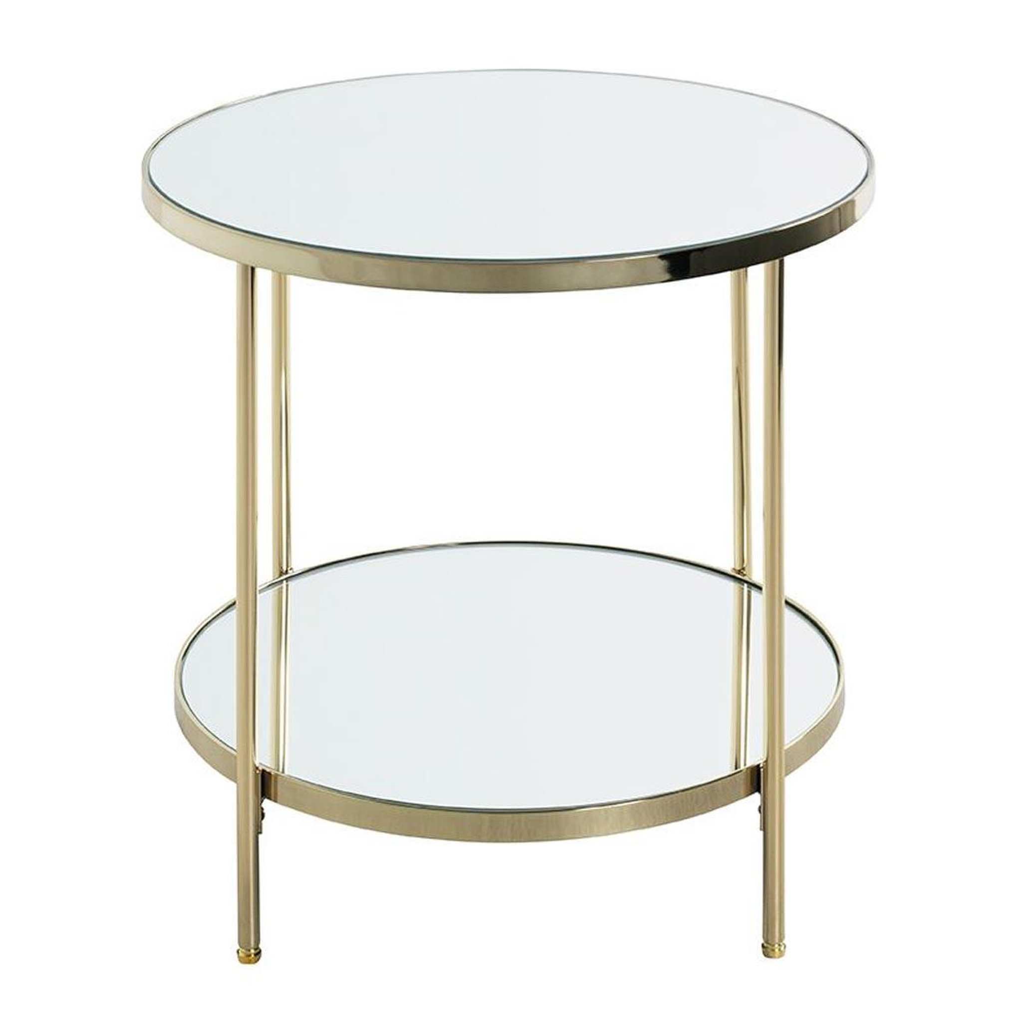 Voir la diapositive 2 : Paris Prix Table d'appoint ronde  palace  46cm or
