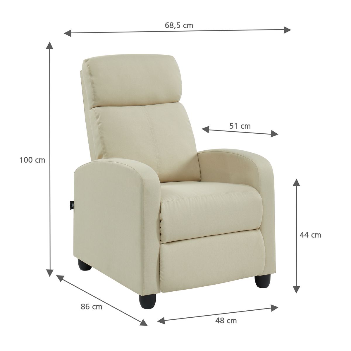 Fauteuil relax  inclinable TENNESSEE