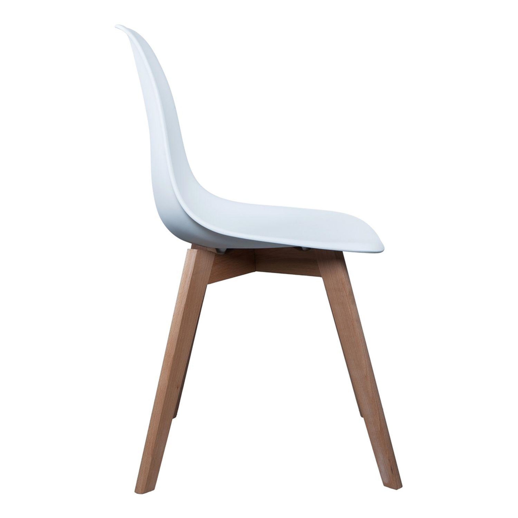 Voir la diapositive 4 : TOILINUX 4 chaises design scandinave à coque holga