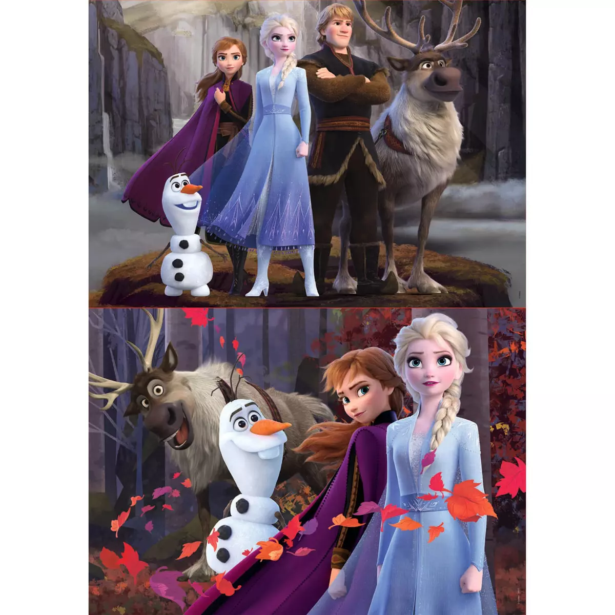 EDUCA Puzzle 2 x 100 pièces : La Reine des Neiges 2 (Frozen 2)