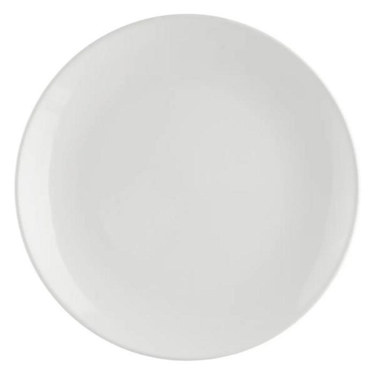 SECRET DE GOURMET Lot de 6 Assiettes Plates  Colorama  26cm Blanc