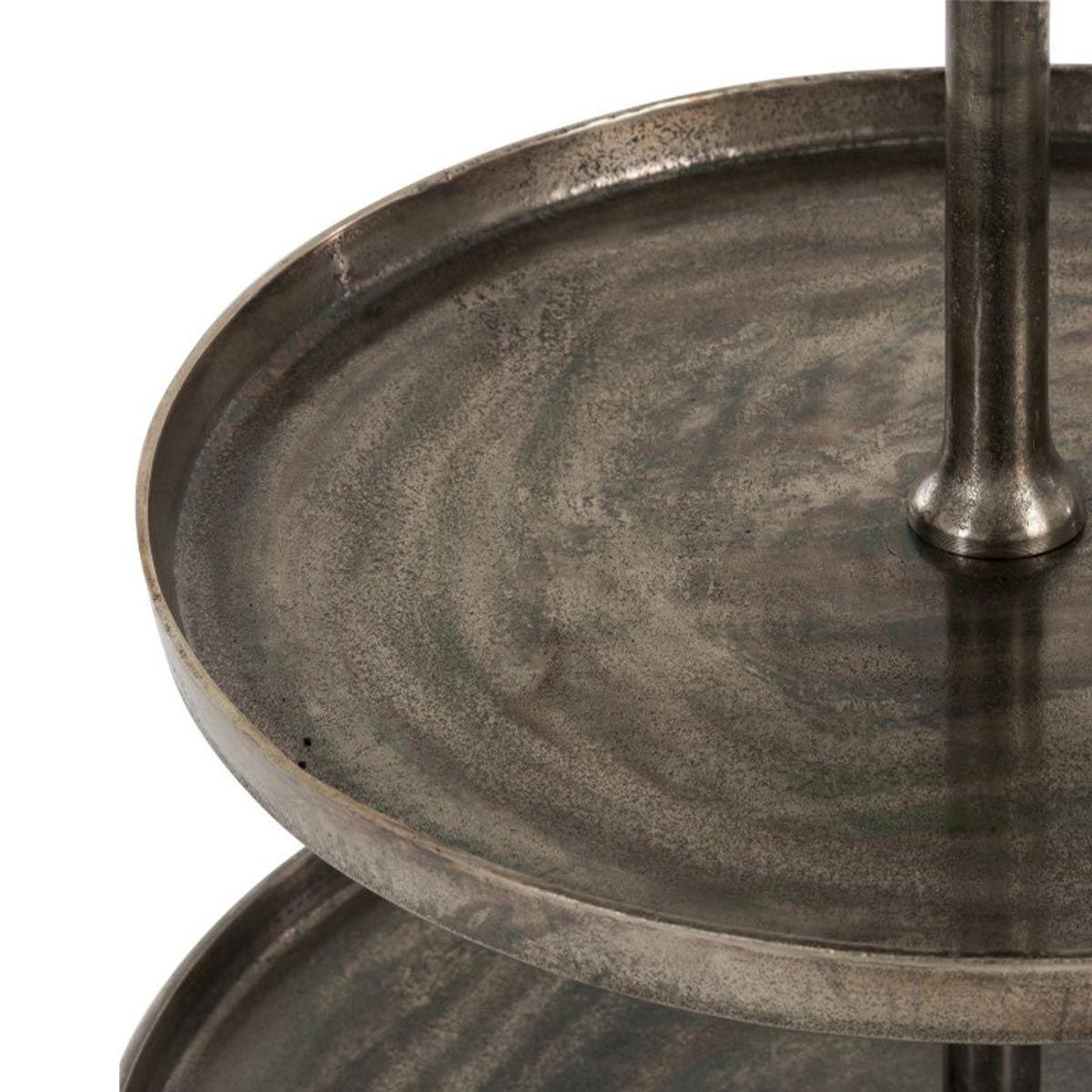 Voir la diapositive 2 : J-LINE Plateau sur pied à 5 niveaux  fontaine  167cm gris