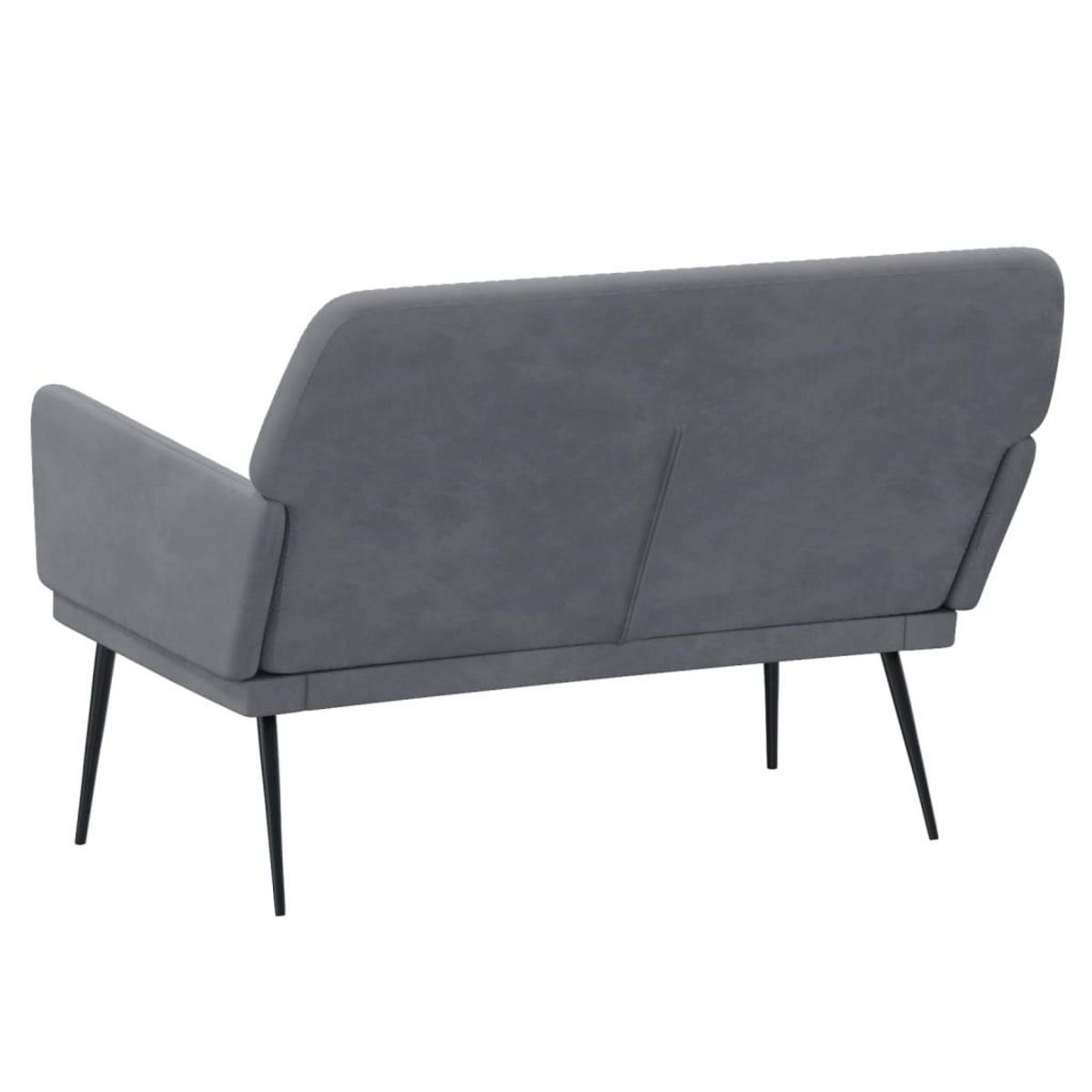 VIDAXL Banc Gris fonce 108x79x79 cm Velours