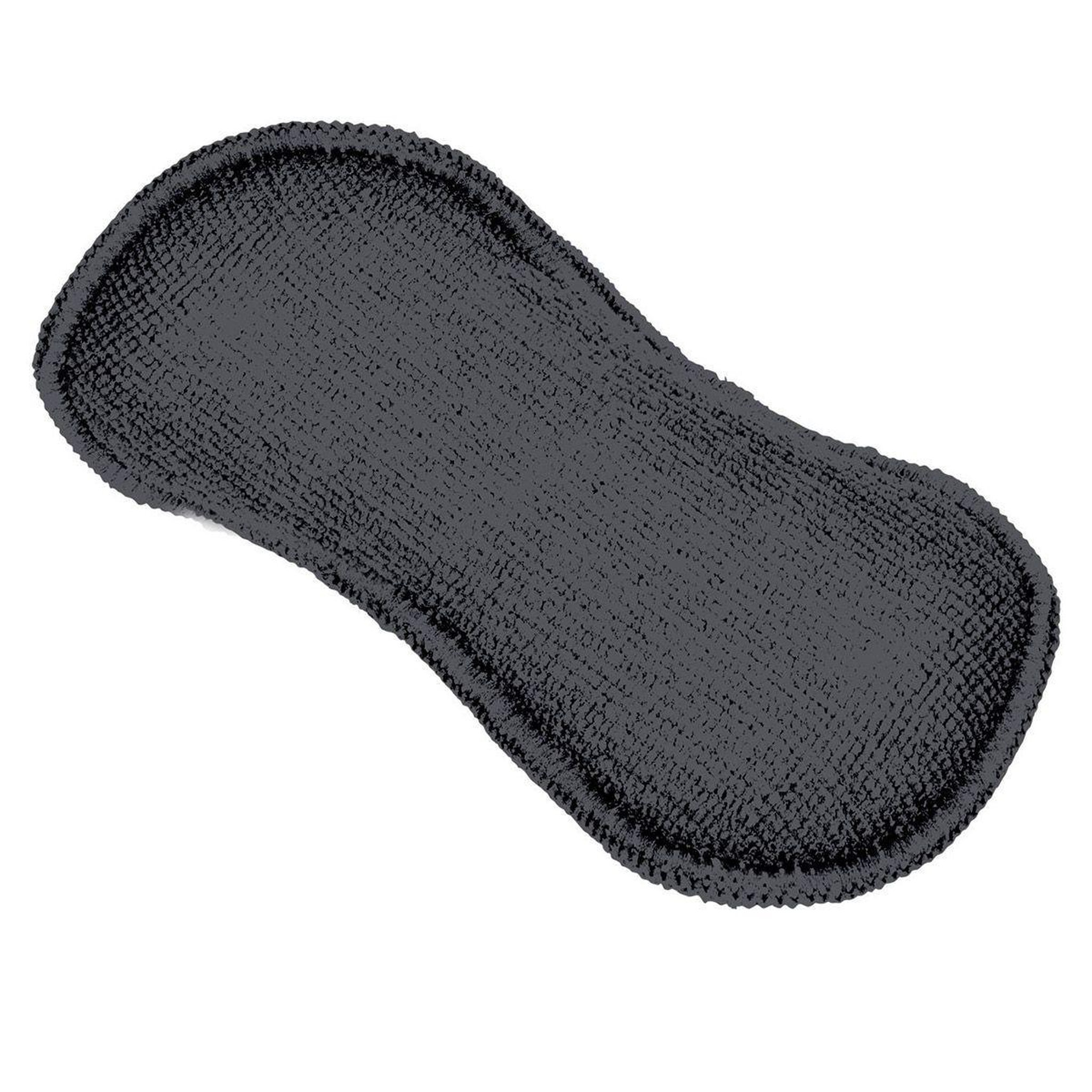 HOMEA Lot de 3 Éponges  2 Faces  18cm Anthracite
