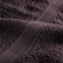 Voir la diapositive 6 : VIDAXL Serviettes de visage 2 pcs anthracite 30x30 cm 100% coton