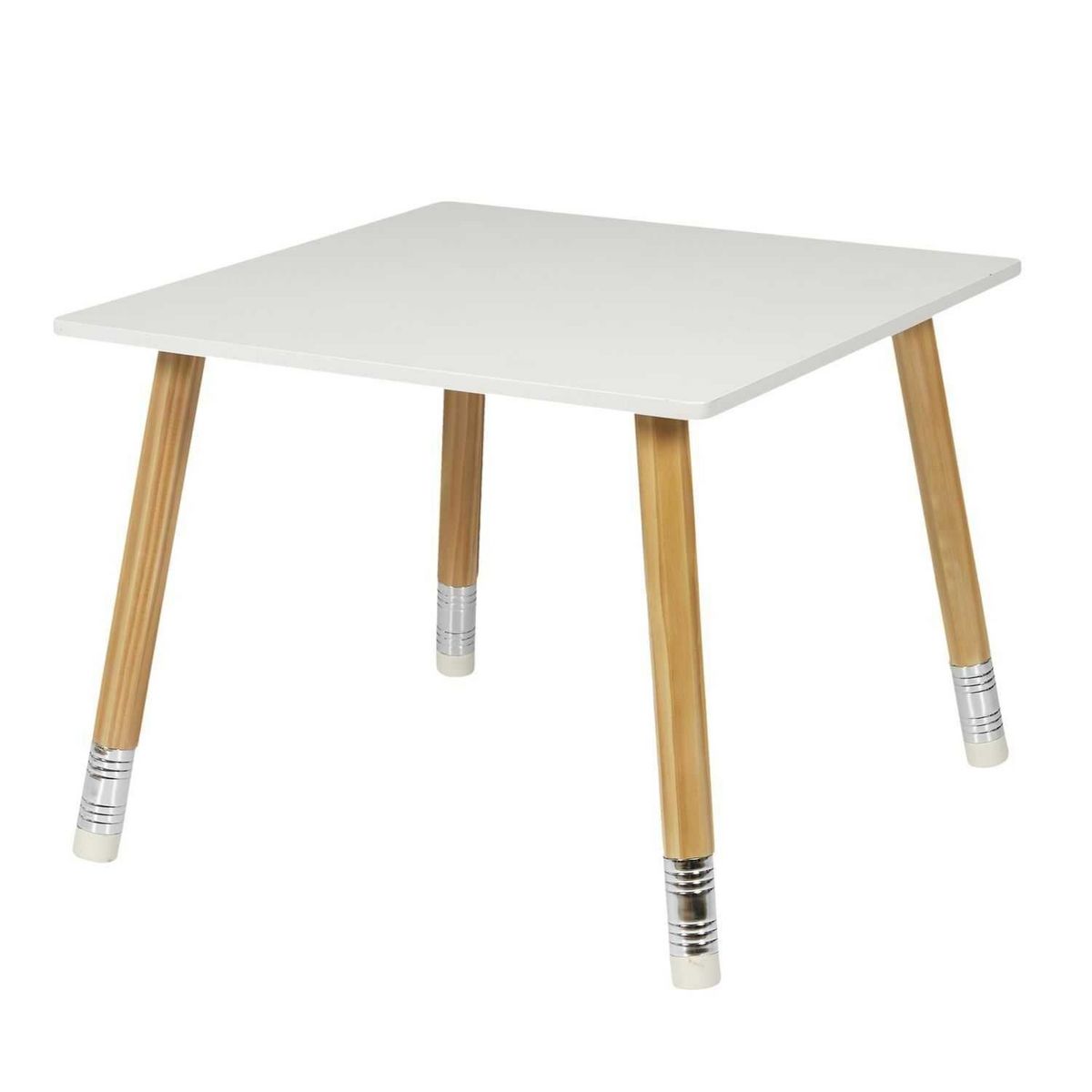 TOILINUX Table pour enfant avec 2 chaises crayons en MDF