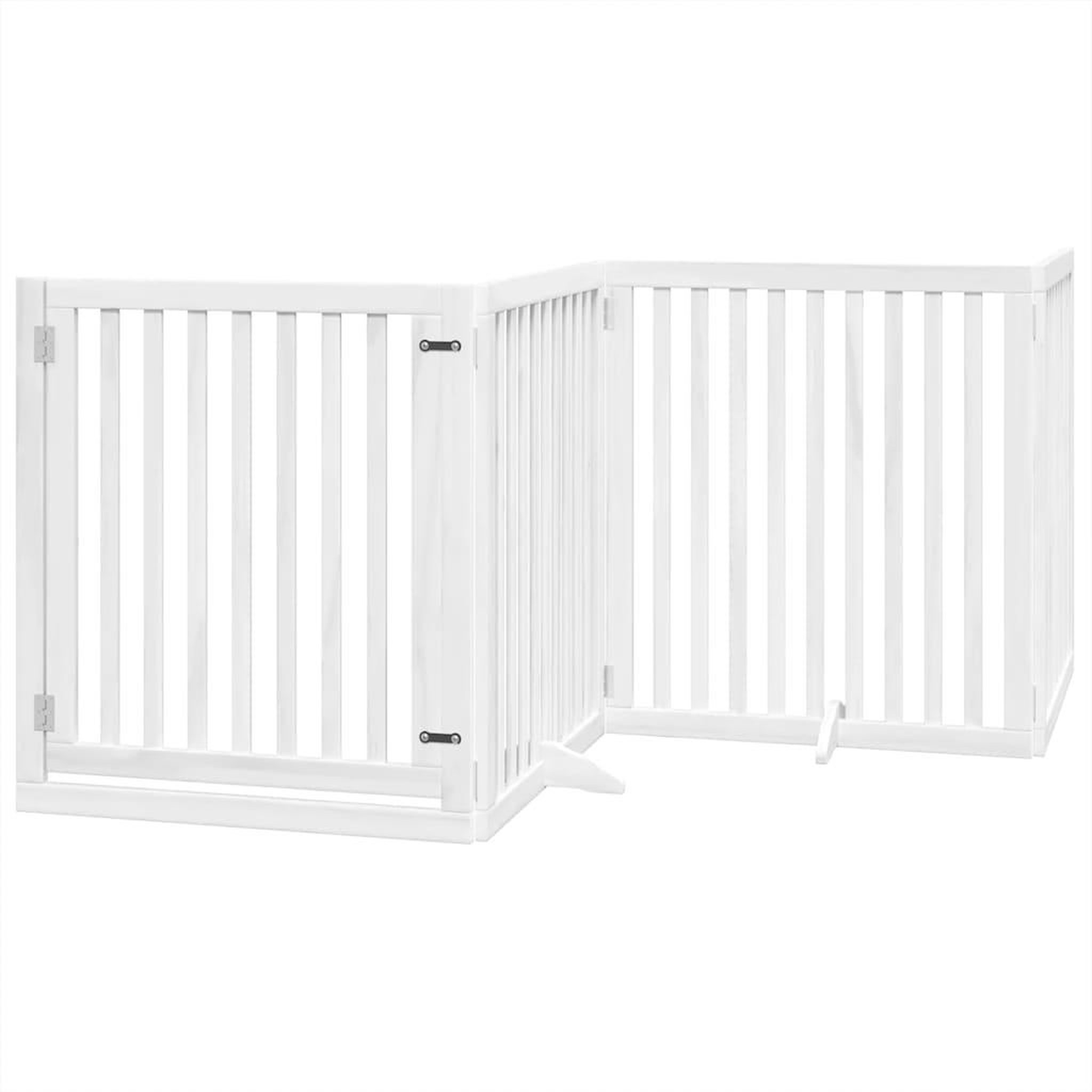 Voir la diapositive 3 : VIDAXL Barriere pour chien porte pliable 10 panneaux bois de peuplier