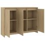 Voir la diapositive 5 : VIDAXL Buffet Chene sonoma 102x33x75 cm Bois d'ingenierie