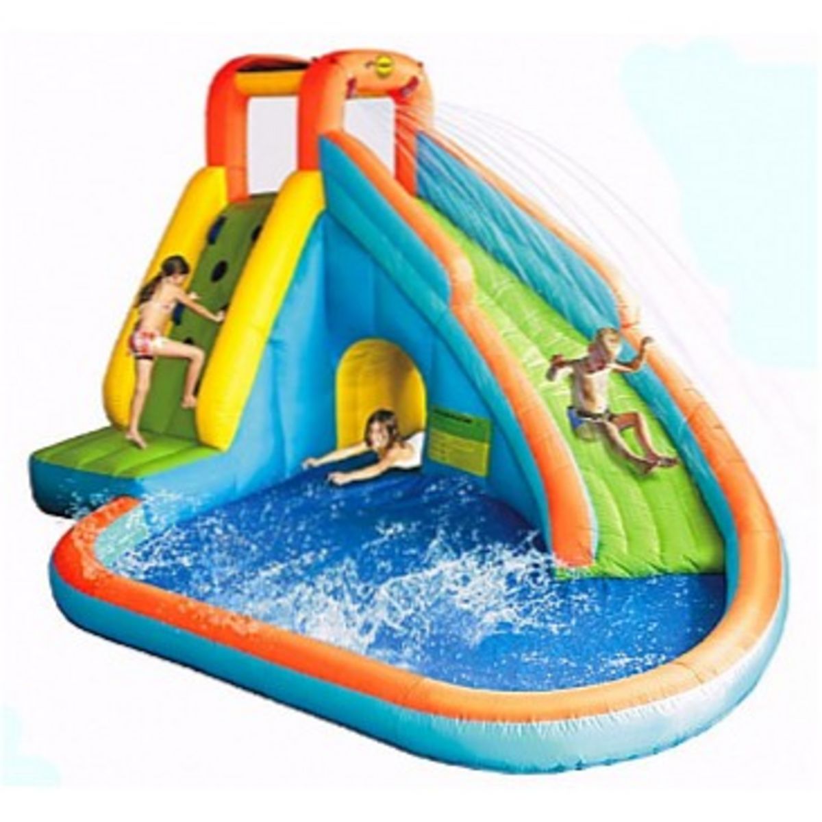 HAPPY HOP Aire de jeux gonflable aquatique avec canon