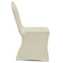 Voir la diapositive 4 : VIDAXL Housses elastiques de chaise Creme 24 pcs