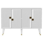 Habitat et Jardin Buffet en bois  Ahart  - 120 x 30 x 80 cm - Blanc