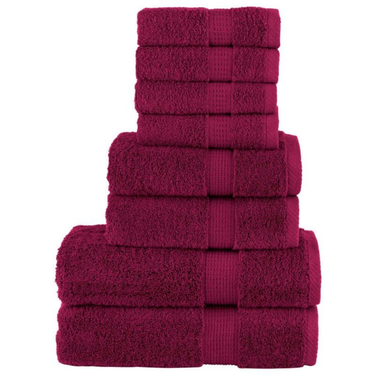 VIDAXL Ensemble de serviettes de qualité supérieure SOLUND 8 pcs