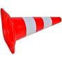 Voir la diapositive 4 : VIDAXL Cone de signalisation reflechissant 10 pcs 50 cm Rouge et blanc