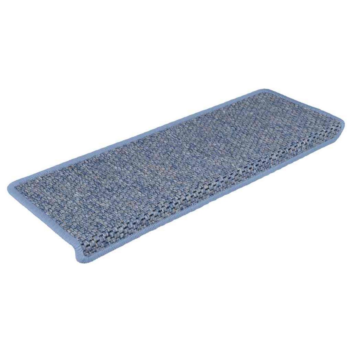 VIDAXL Tapis d'escalier autocollants 30 pcs 65x21x4 cm bleu