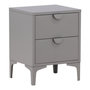 Voir la diapositive 1 : Paris Prix Table de Chevet 2 Tiroirs  Piring  59cm Gris Clair