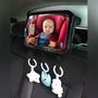 Voir la diapositive 4 : Monsieur Bébé Lot de 2 Miroirs voiture pour bébé 2 en 1 avec sangles amovibles pour jouets ou accessoires