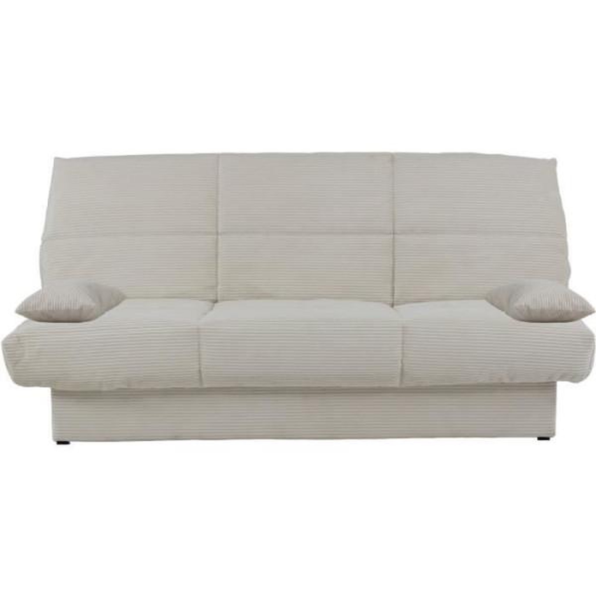 N/A Banquette clic-clac - 3 places - Tissu - Beige - 190 x 90 x 92 cm - CLEM