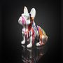 Voir la diapositive 5 : Paris Prix Statuette Déco  Bulldog Coulures  30cm Multicolore