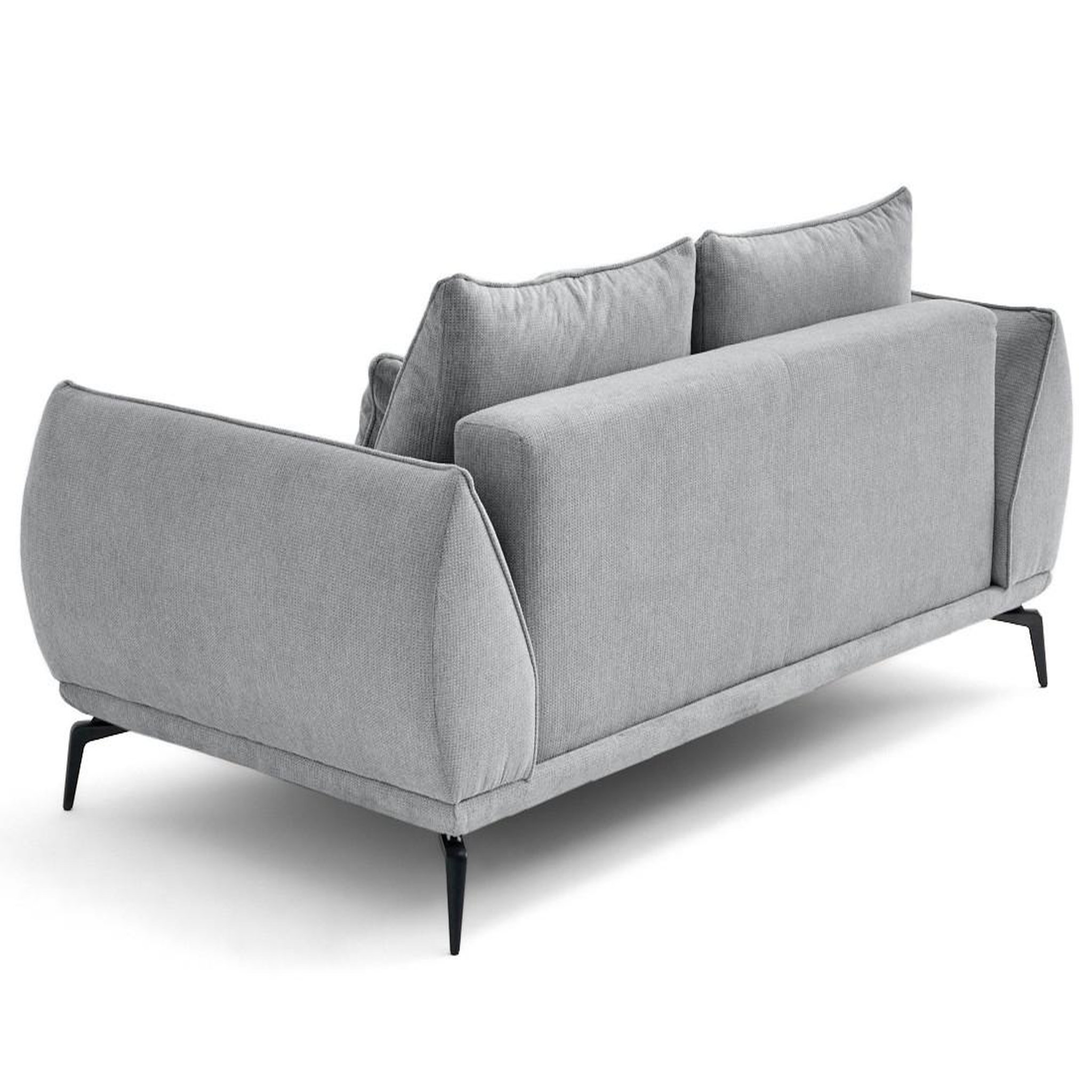 Voir la diapositive 5 : LISA DESIGN Arica - canapé droit 2 places en tissu texturé
