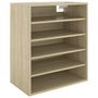 Voir la diapositive 2 : VIDAXL Armoire a chaussures Chene sonoma 60x35x70 cm Bois d'ingenierie