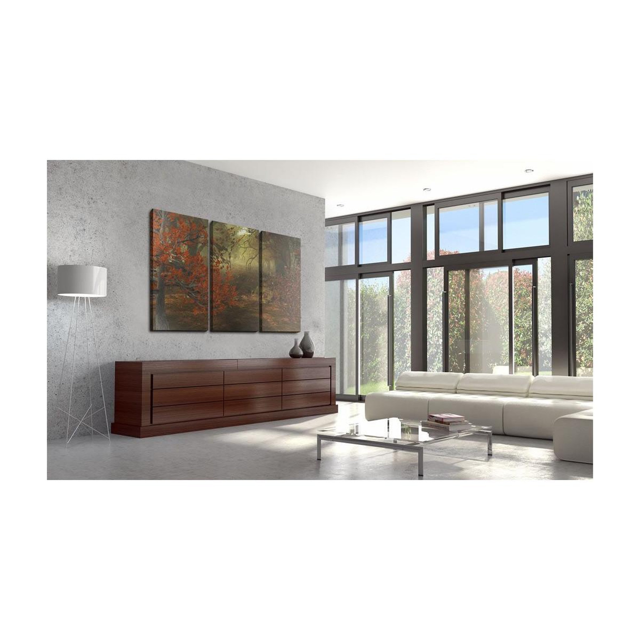 Voir la diapositive 2 : Paris Prix Tableau Imprimé 3 Panneaux  Bosquet