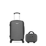 BLUESTAR BLUESTAR - LOT DE 2 - Valise cabine et vanity BRAZILIA. Coloris disponibles : Noir, Gris