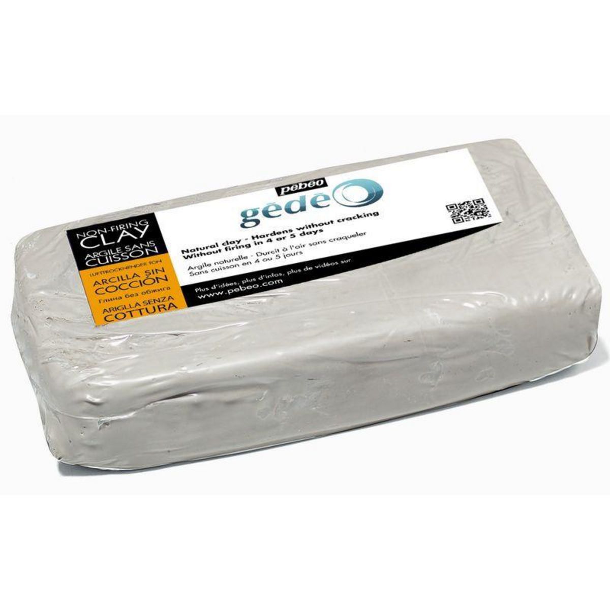 Pebeo Pain d'argile sans cuisson - Blanc - 1,5 kg