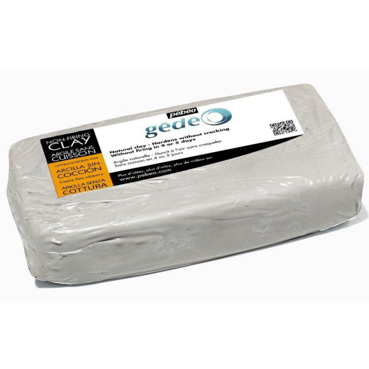 Pebeo Pain d'argile sans cuisson - Blanc - 1,5 kg