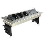 CENTRALE BRICO Bloc prises pivotant 3 Prises + ports 1 USB - 1 USB C