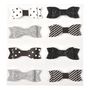 Voir la diapositive 2 : Paris Prix Lot de 8 Stickers  Nœud Paillettes  11cm Noir