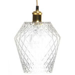 Paris Prix Lampe Suspension Déco  Lumi  27cm Transparent