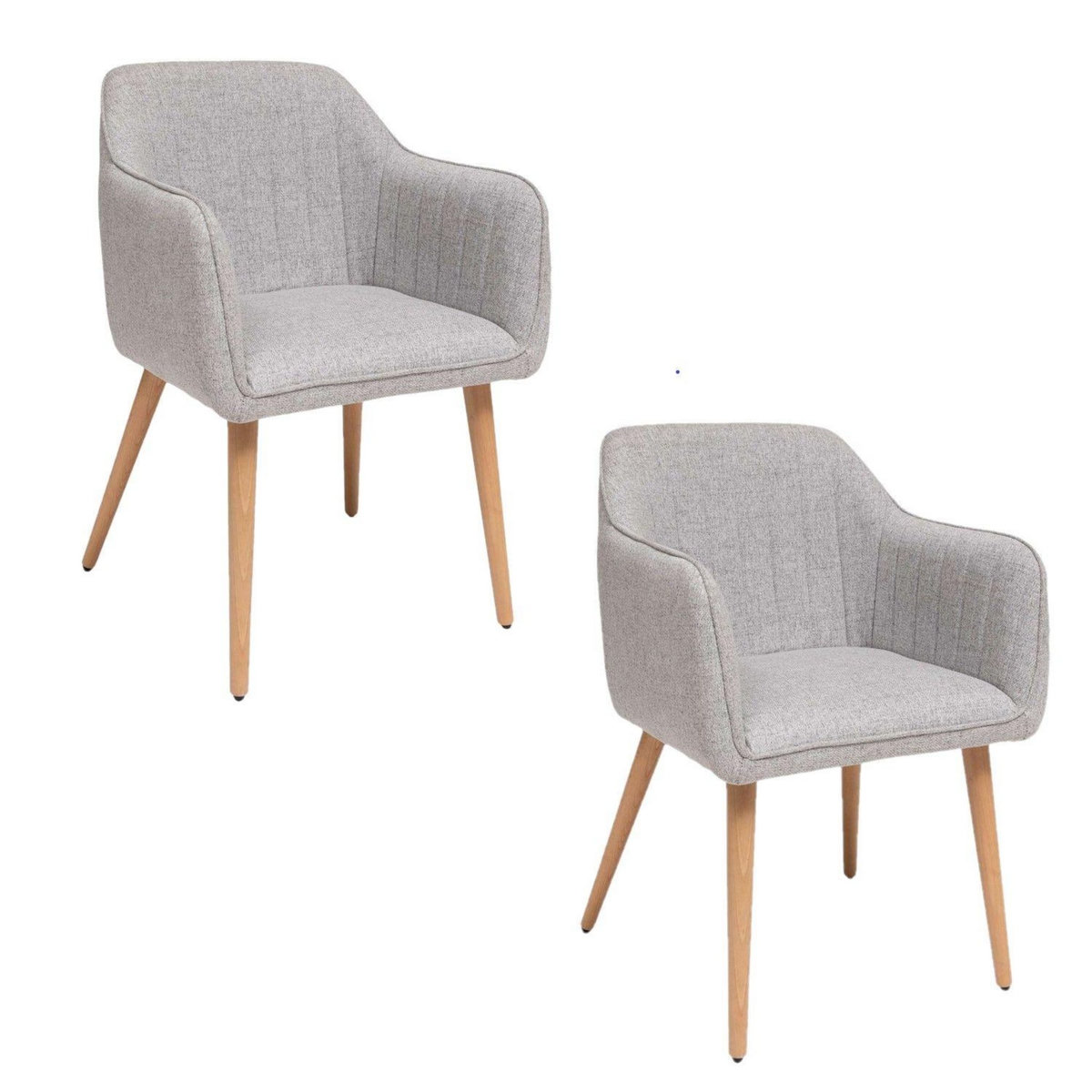 ATMOSPHERA Lot de 2 fauteuils à dîner VISOCA