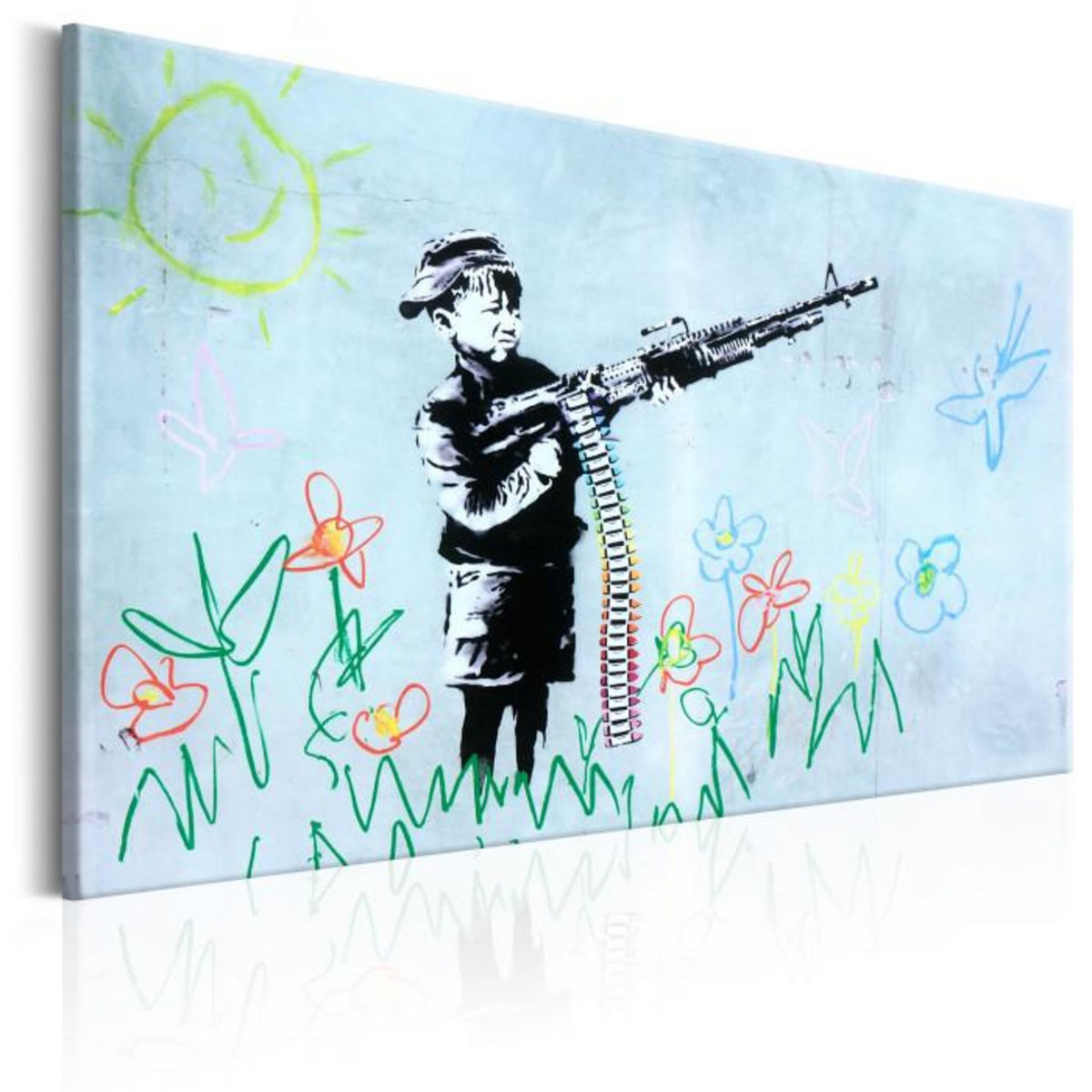 Paris Prix Tableau Imprimé  Boy with Gun - Banksy