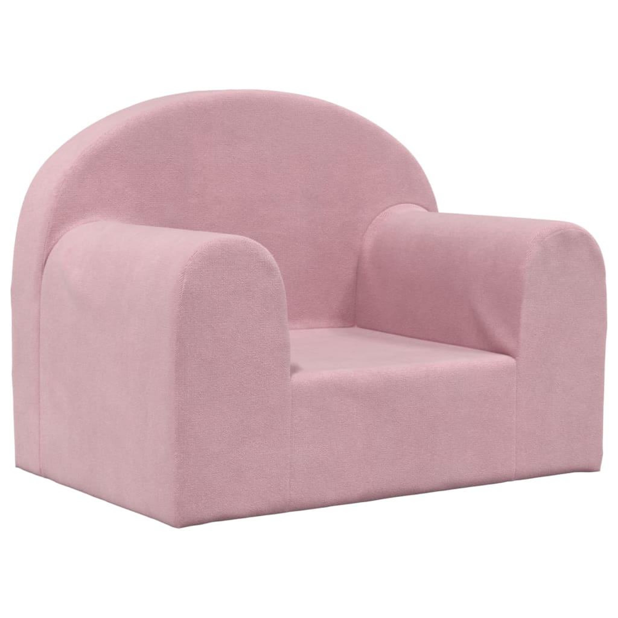 Voir la diapositive 2 : VIDAXL Canape pour enfants rose peluche douce