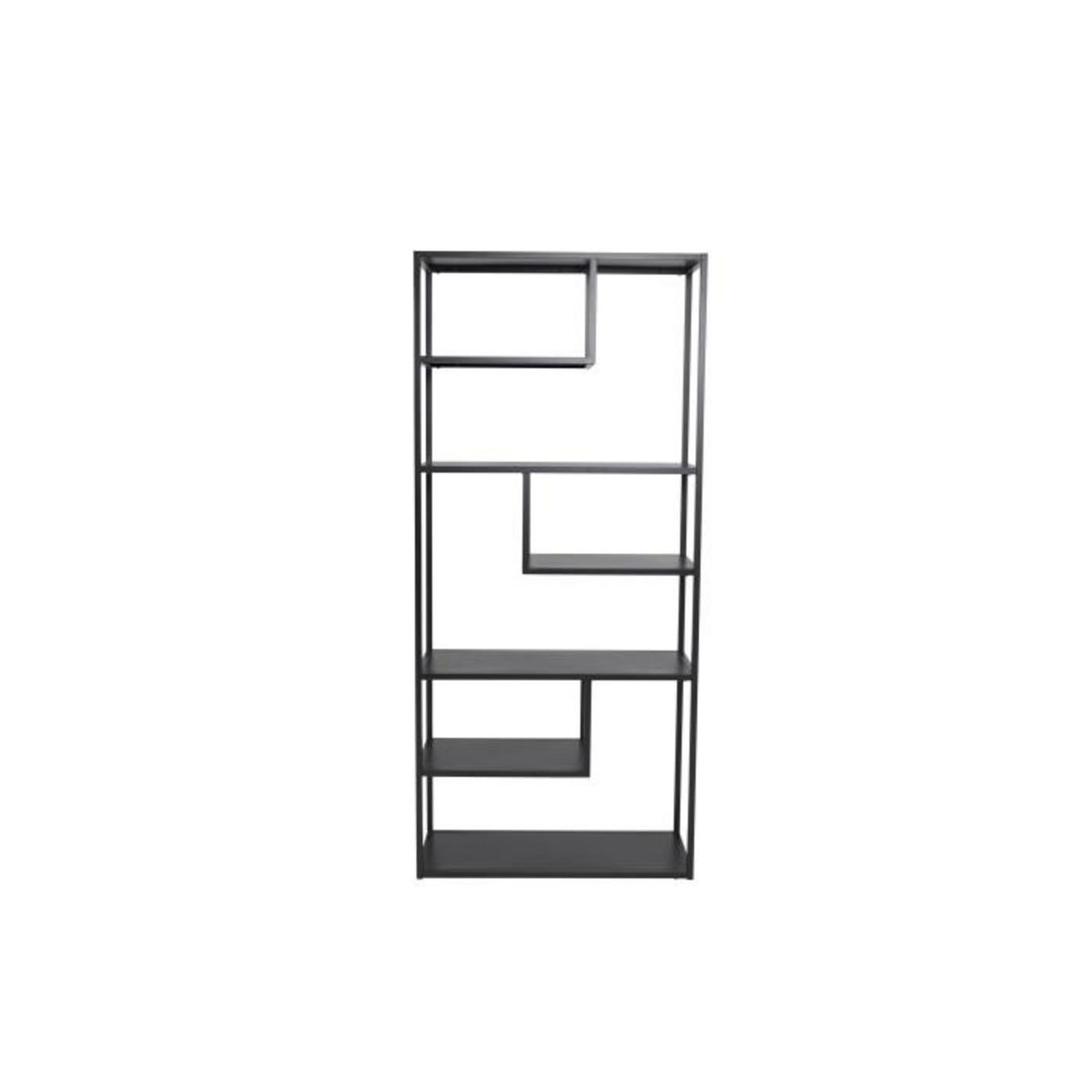 Paris Prix Étagère Bibliothèque 6 Niveaux  Staal  188cm Noir