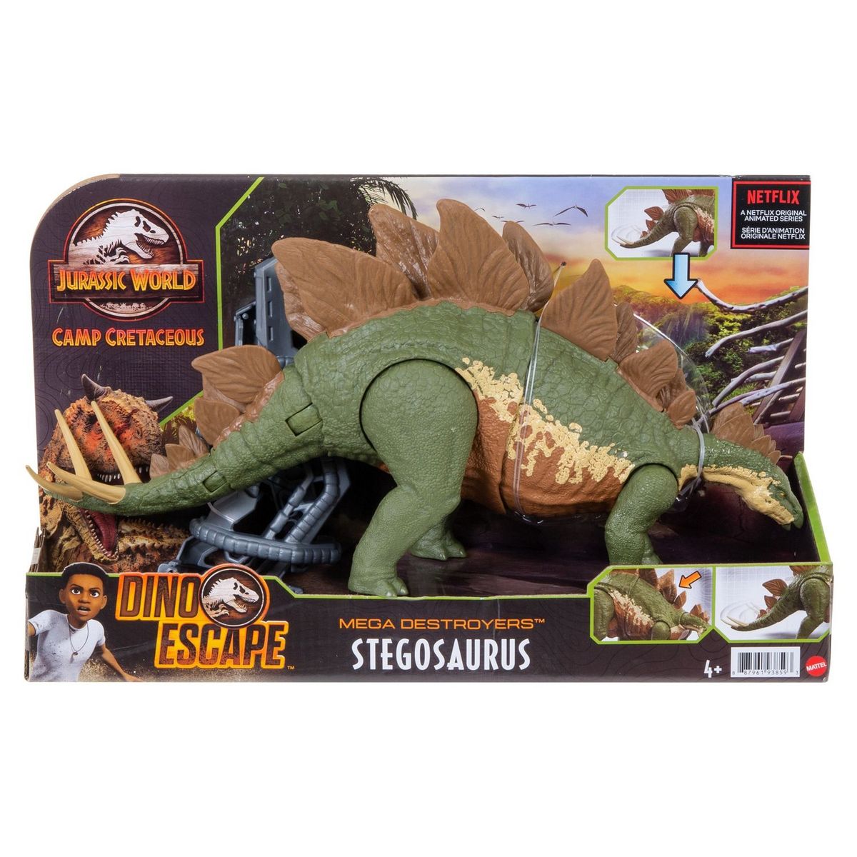 MATTEL Figurine dinosaure Stegosaure Méga Ravageur - Jurassic World