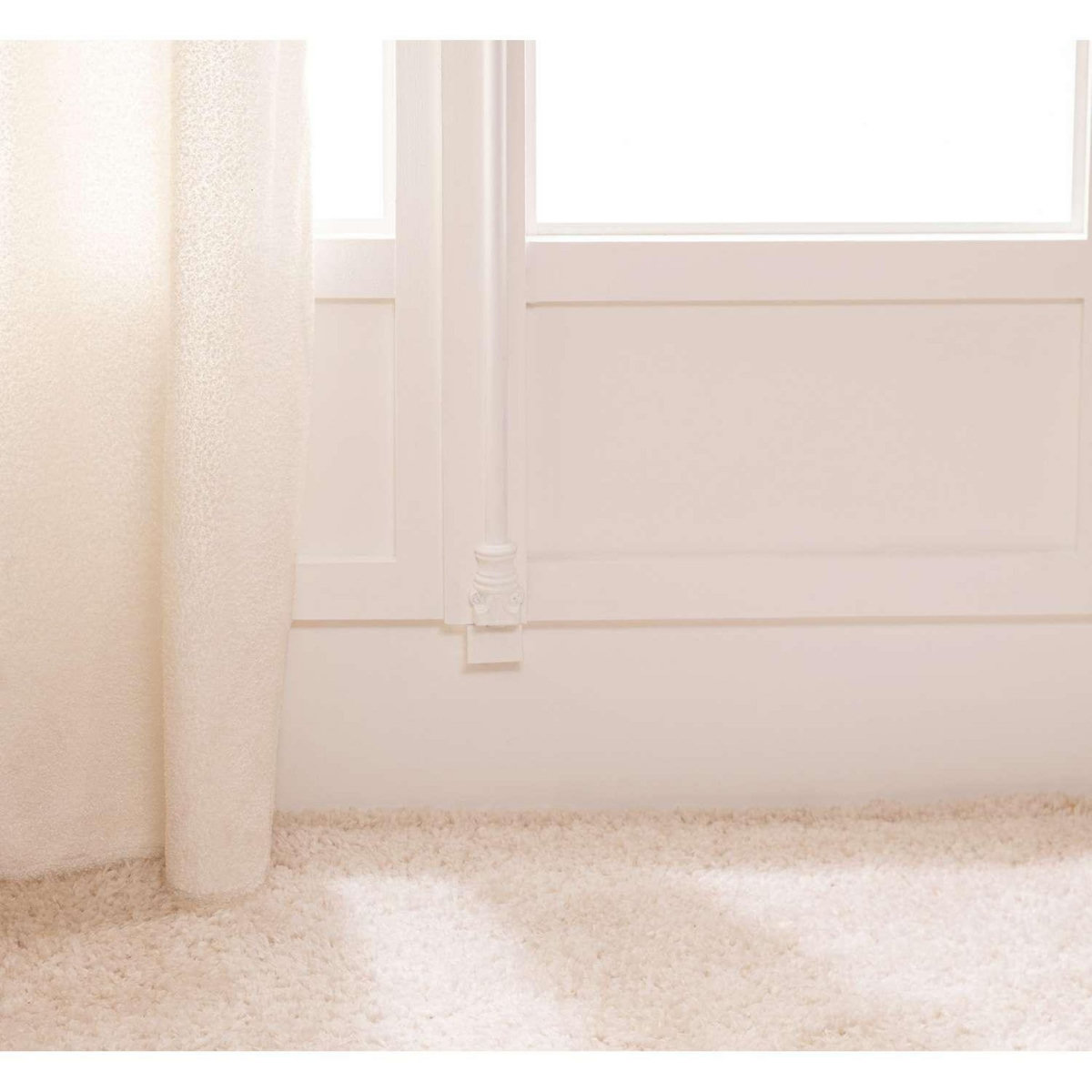 ATMOSPHERA Rideau à œillets Snowy - Bouclette unie - 140 x 260 cm - Ivoire