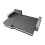 Voir la diapositive 3 : BEST MOBILIER Harvey - canapé d'angle réversible 4 places convertible avec coffre en tissu bicolore